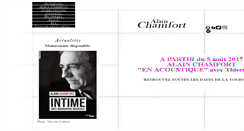 Desktop Screenshot of alain-chamfort.com