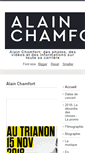 Mobile Screenshot of historique.alain-chamfort.net